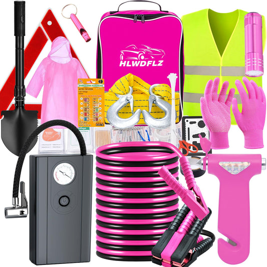 Car Roadside Emergency Kit, Vehicle Truck Safety Emergency - Image 1