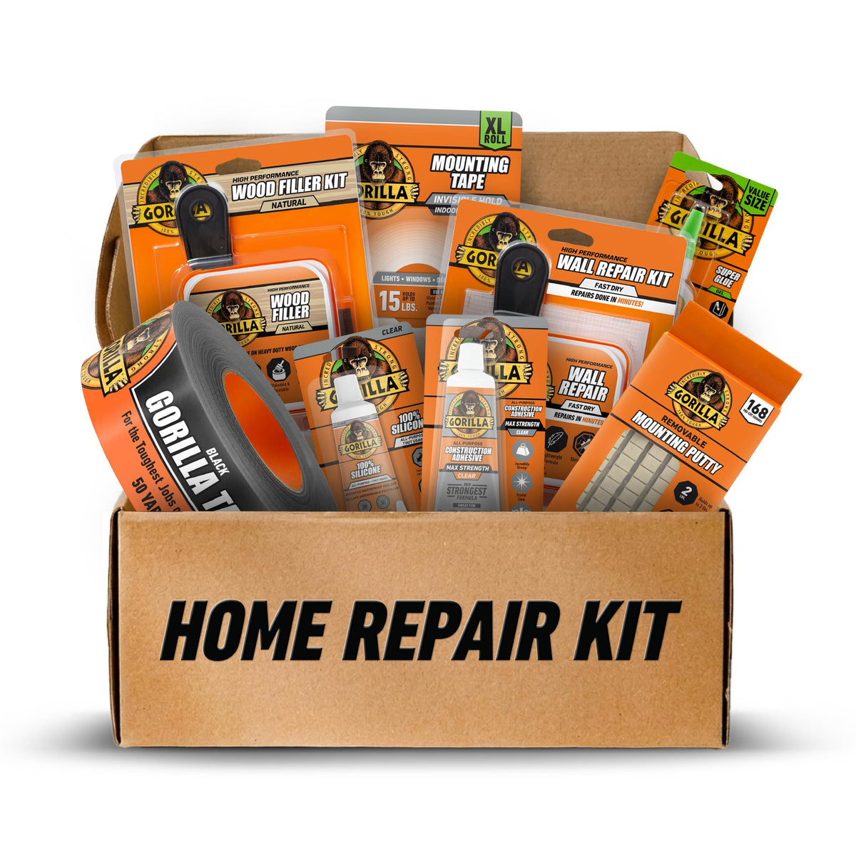 GORILLA Home Repair Kit - Wall & Wood All-in-One Bundle - Image 1