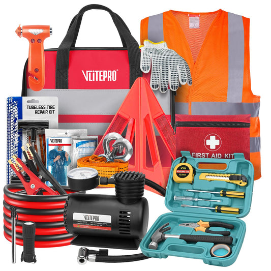 Roadside Emergency Car Kit for Vehicles, Car Emergency Kit - Image 1