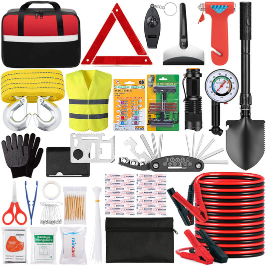 Car Roadside Emergency Kit - Car Emergency Kit with Jumper - Image 1
