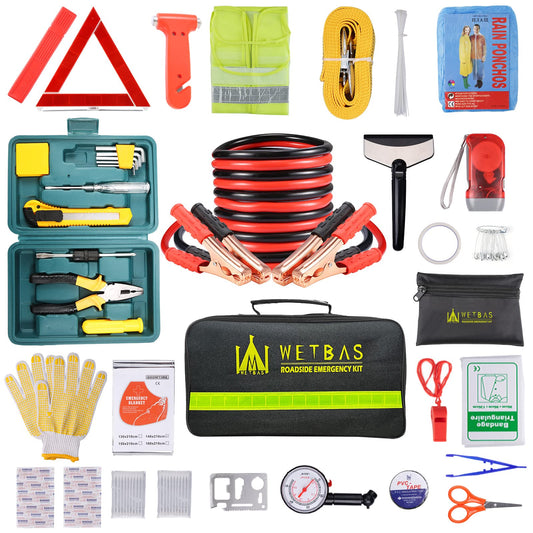Car Emergency Roadside Kit with Jumper Cables, Vehicle - Image 1