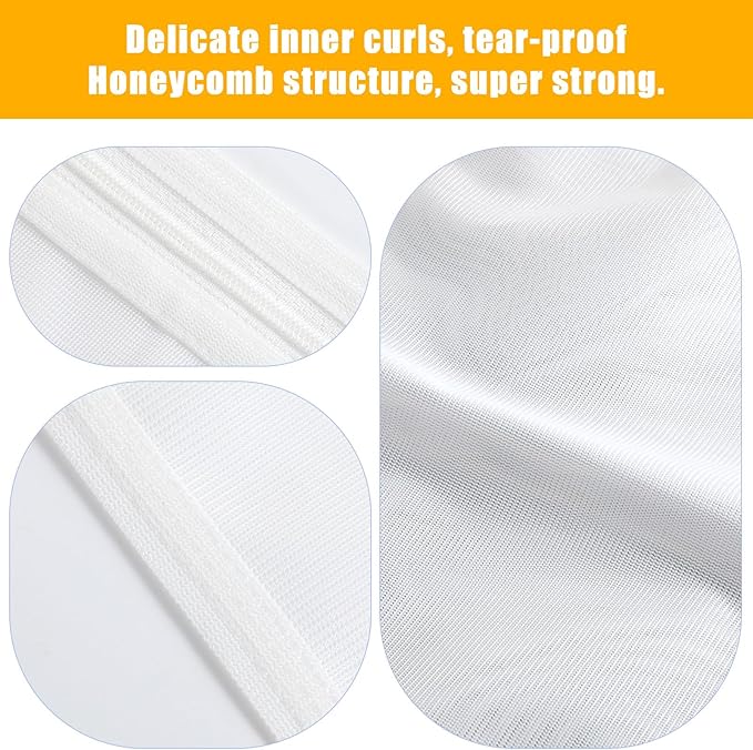 3 Pack Mesh Wash Bag Travel Storage Organize Bag, Honeycomb Mesh Laundry Bags for Delicates, Durable Versatile Clothing Washing Bags for Laundry, Travel, Storage (12''× 16'')