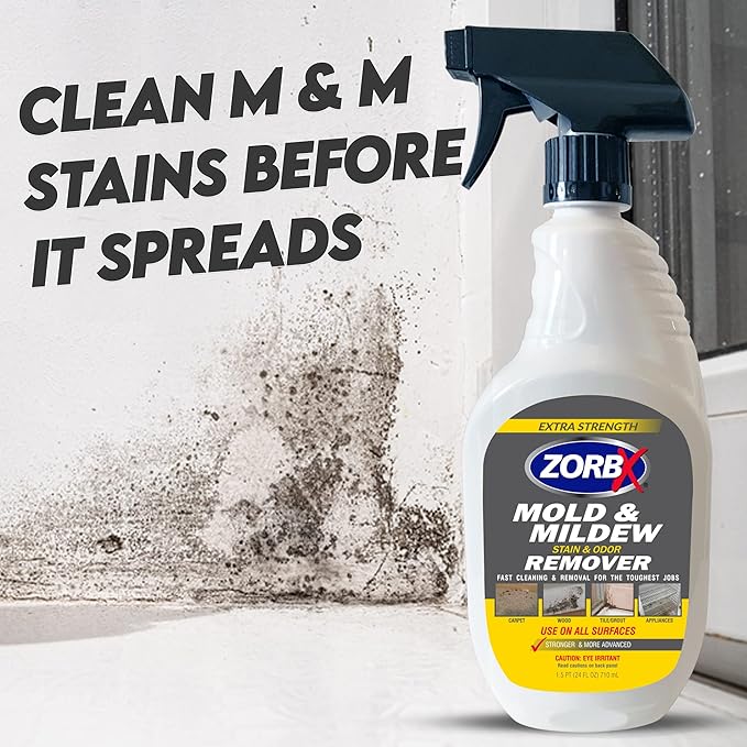 ZORBX Odor Remover Bundle – Includes 16 Oz Fast-Acting Odor Remover Spray, 7.5 Oz Compact-Sized Odor Remover Spray, 2 Oz Travel-Friendly Odor Remover Spray, & 24 Oz M&M Stain and Odor Remover Spray