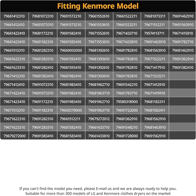 Dryer Roller Repair Kit For LG Kenmore Dryers 4581EL2002C Dryer Drum Roller 4581EL2002L,4581el3001e, 4400EL2001A Dryer Belt Upgraded 4561EL3002A Dryer Idler Pulley Ball bearing By WFRWFR