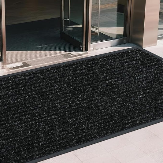 Front Door Mat Indoor Outdoor Entrance, 3ft x 4ft Non Slip Custom Size Outdoor Mat, Commercial Easy Clean Door Mat, Low-Profile Doormat Welcome Floor doormats, Resist Dirt for Front Door Patio Decor
