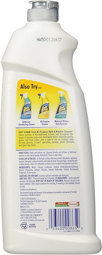Lemon Cleanser, Multi-Surface Kitchen Scrub, 24 oz - 2 Pack