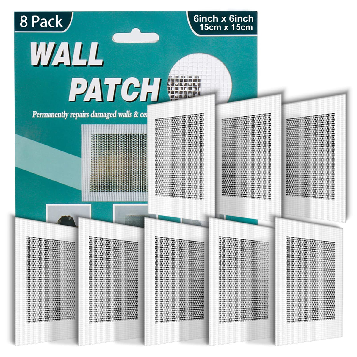 8Pcs 6 Inch Drywall Patch, Wall Repair Patches Wall Hole | Home Repair - Image 1