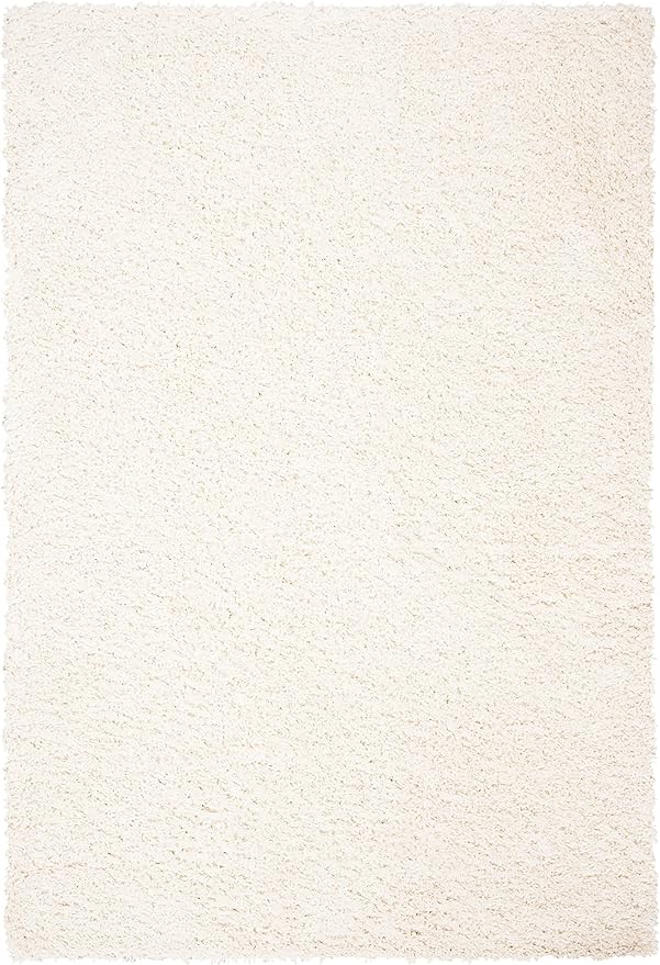 SAFAVIEH August Shag Collection Accent Rug - 2' x 5', Ivory, Solid Design, Non-Shedding & Easy Care, 1.5-inch Thick Ideal for High Traffic Areas in Entryway, Living Room, Bedroom (AUG200C)