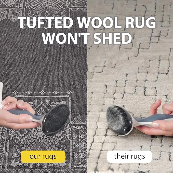 NICETOWN 2x3 Grey Small Area Rugs for Entryway Washable Nonslip Area Rug - Boho Geometric Entryway Door Mat for Living Room Kitchen Laundry Bathroom Bedroom