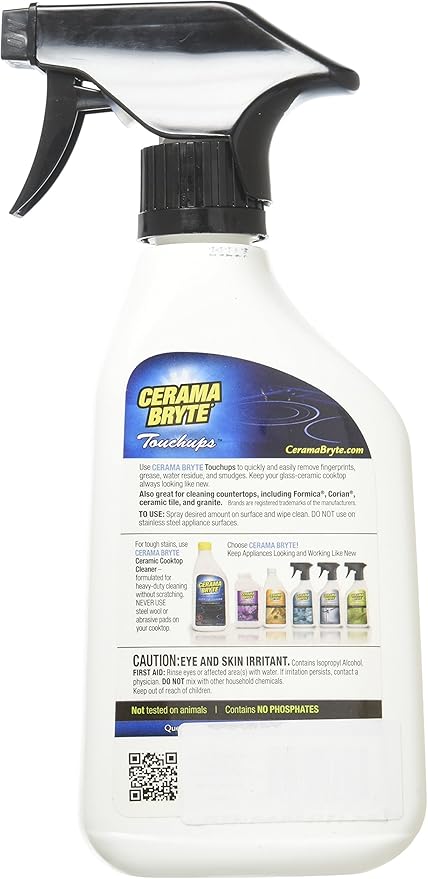 (2 Pack) Cerama Bryte Touchups Ceramic Cooktop Cleaner Trigger Spray, 16 oz. Each