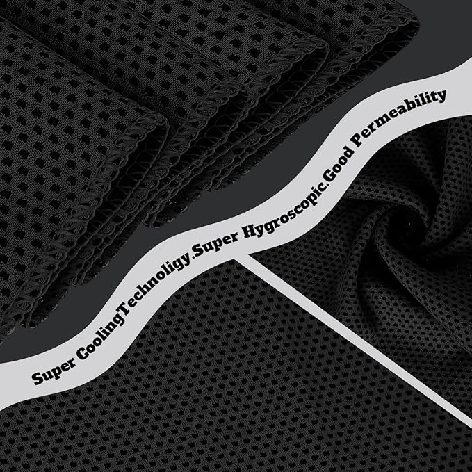 Honoson Cooling Towel Bulk - Neck & Face Cool Chilly Towels Microfiber Breathable Sport Sweat Rag for Gym, Yoga, Travel, Camping, Running, Outdoor