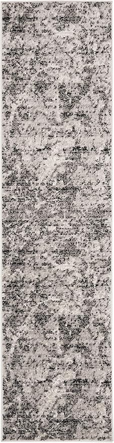 SAFAVIEH Skyler Collection 2' x 14' Charcoal/Ivory SKY186L Modern Abstract Non-Shedding Living Room Dining Entryway Foyer Hallway Runner Rug
