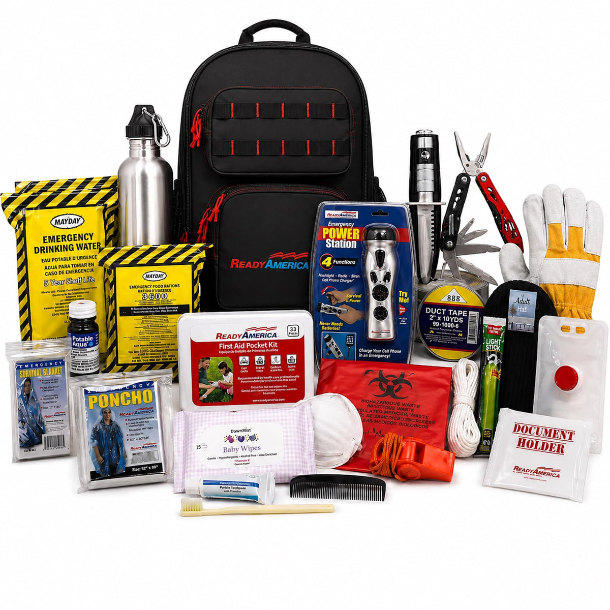 Ready America 70450 Elite 1-Person 3-Day Emergency Backpack - Image 1