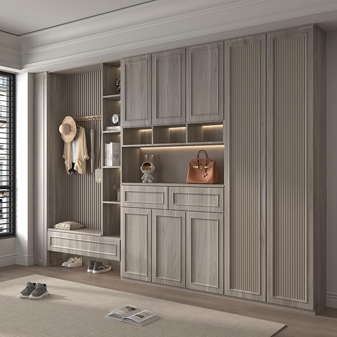 Light Wood Contact Paper Oak Contact Paper for Countertops Grey Faux Wood Wallpaper Peel and Stick Cabinet Covering 31.5"×157.5" Wood Countertop Covers Vintage Wood Grain Vinyl Wrap Wall Paper Sticker