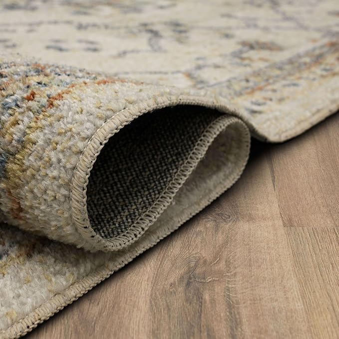 Mohawk Home Garrett Floral Cream 5' 3" x 8' AArea Rug Perfect for Living Room, Dining Room, Office