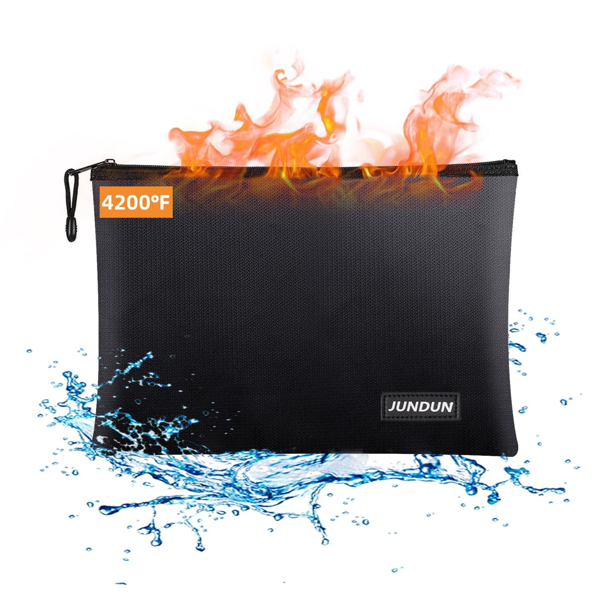 Fireproof Document Bags,14.2”x 10.0”Waterproof Fireproof - Image 1