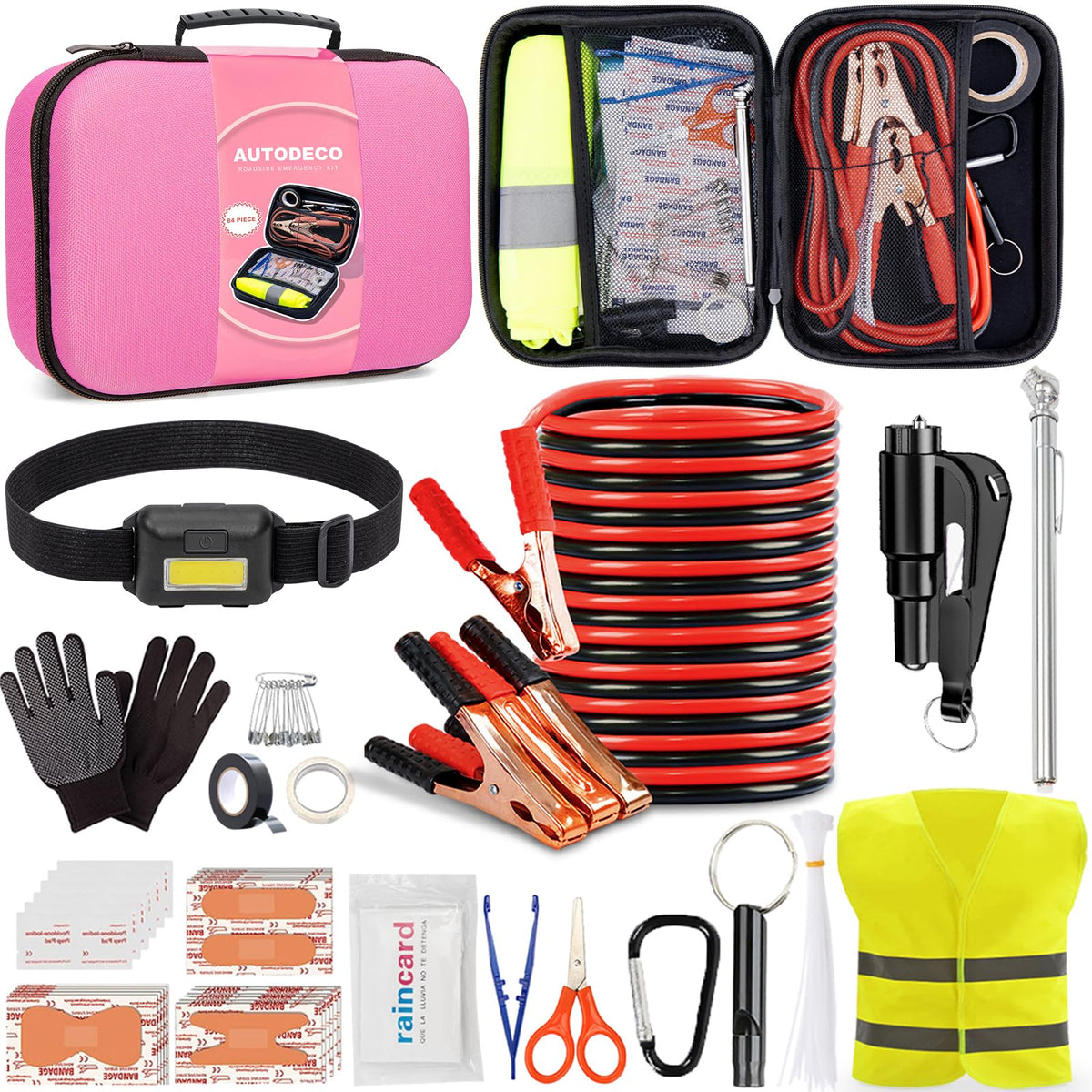 Car Roadside Emergency Kit, Car Safety Kit for Men | Travel Essentials - Image 1