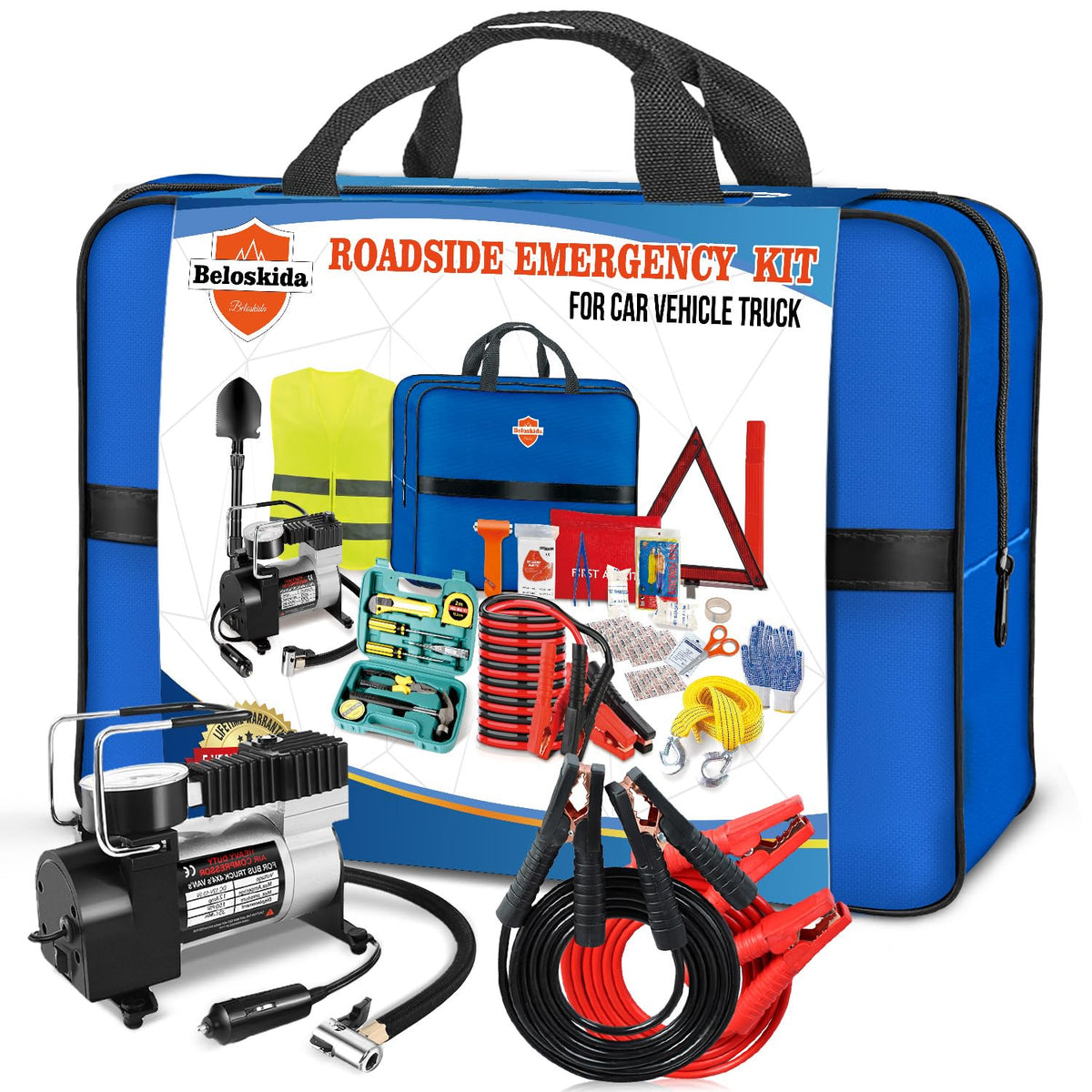 Emergency Car Kit,Roadside Emergency Tool Kit for Vehicle - Image 1