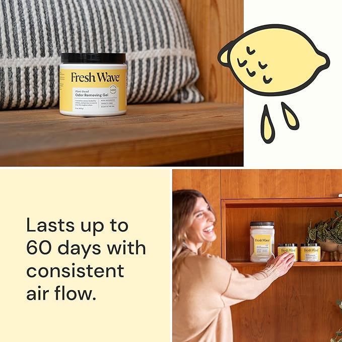 Fresh Wave lemon gel lasts 30-60 days
