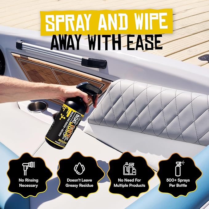 Boat Juice Professional Marine Mildew Stain Remover & Restorer - Boat Cleaner