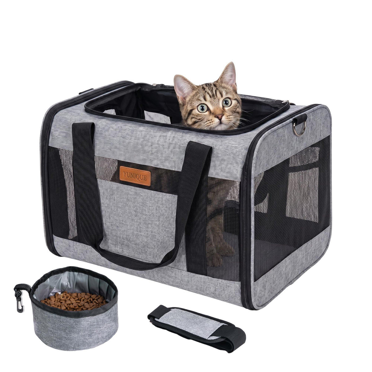 YUNIQUE Soft-Sided Cat & Dog Carrier for Pets Up to 15 - Image 1