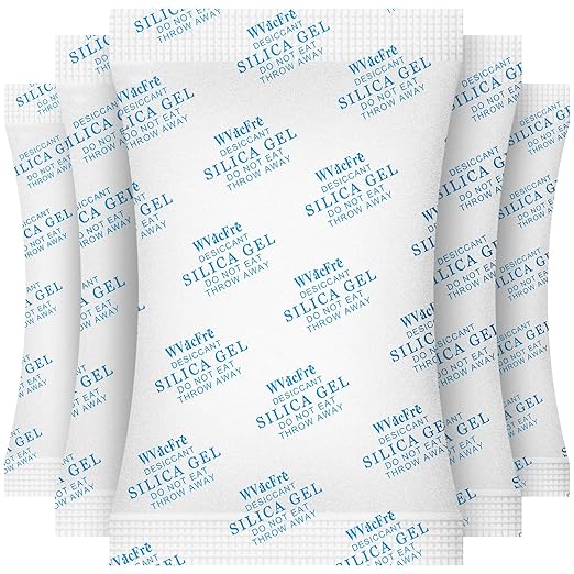 5 Gram(200Packs) Food Grade Moisture Absorber Silica Gel Desiccant Packets for Storage,Desiccant Beads Silica Gel Packs for Moisture Control