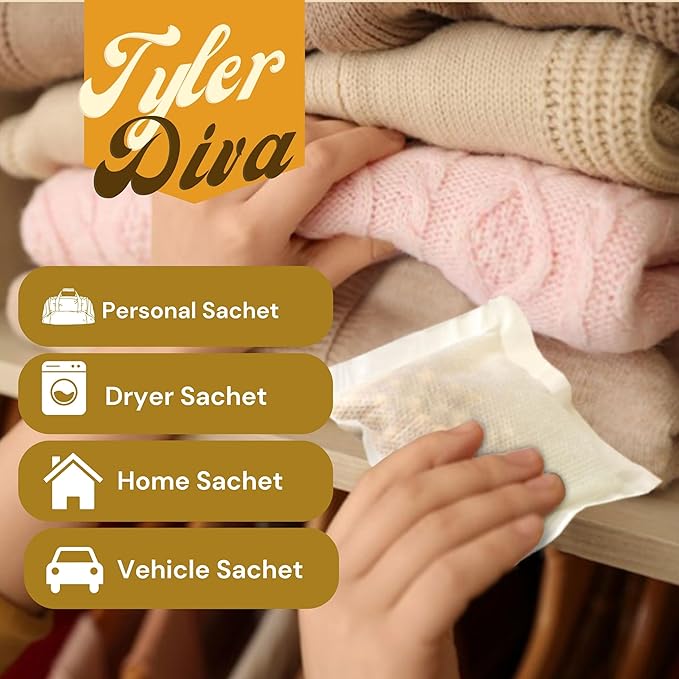 Worldwide Nutrition Bundle: Tyler Candle Company Diva Dryer Sheet Sachets - Glamorous Reusable Dryer Sheets - 1 Pack of 4 Sachets, Dryer, Home, or Personal Sachet and Multi-Purpose Key Chain