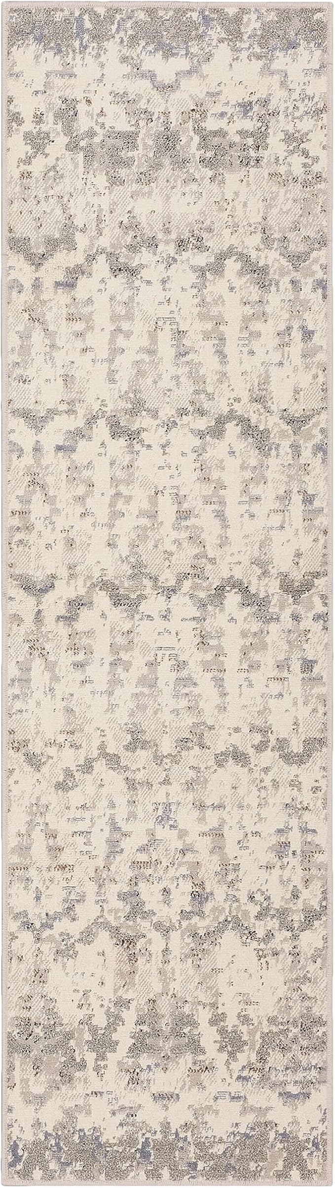 Mohawk Home Helena Abstract Ikat Beige 2' 1" x 5' Area Rug Perfect for Kitchen, Living Room, Dining Room