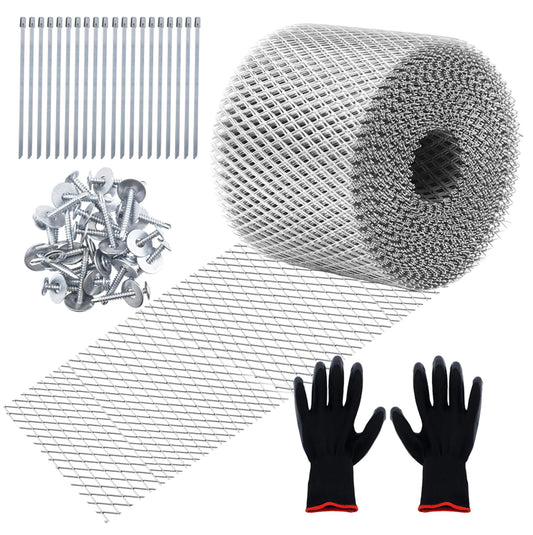 Gutter Guard 5 inchx100 Feet,Leaf Filter Gutter Protection - Image 1