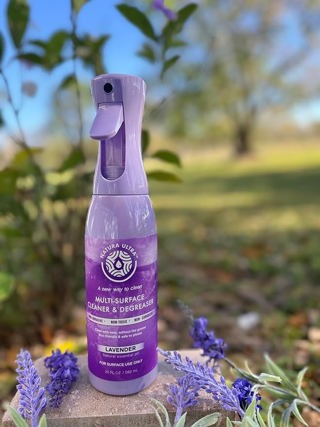 Multi-Surface Cleaner & Degreaser - Home and Kitchen degreasing Spray for Glass, Countertops, Appliances, and Floors - Eco-Friendly Effective Cleaner & Degreaser (Lavender)