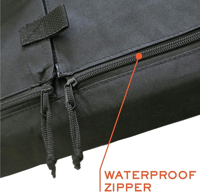 Outdoor TV Cover 48, 49, 50 inch -WITH ZIPPER, Weatherproof, Waterproof 360 degrees protection, Soft Non Scratch Interior - Black