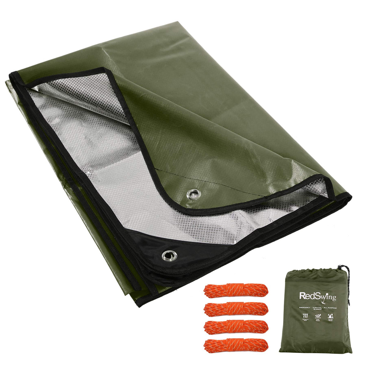 Insulated Tarp, Multipurpose Emergency Thermal Tarps - Image 1