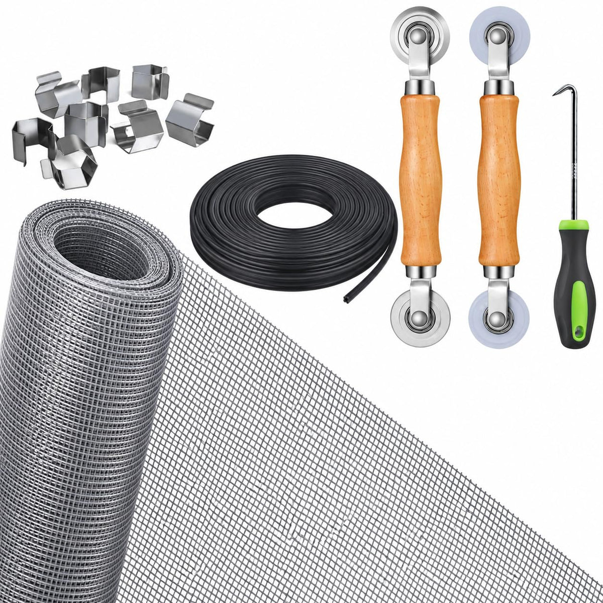 King&Charles Window Screen Replacement, 6in1 Window Screen - Image 1