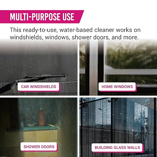 H.O.W Shine Series Lustrous Glass Cleaner｜Streak-Free Window Washer Spray｜Tint-Safe & Ammonia-Free｜Windshield Wiper Fluid & Oil Film Remover｜for Car Windows, Shower Doors, Mirrors, and More (16 oz)