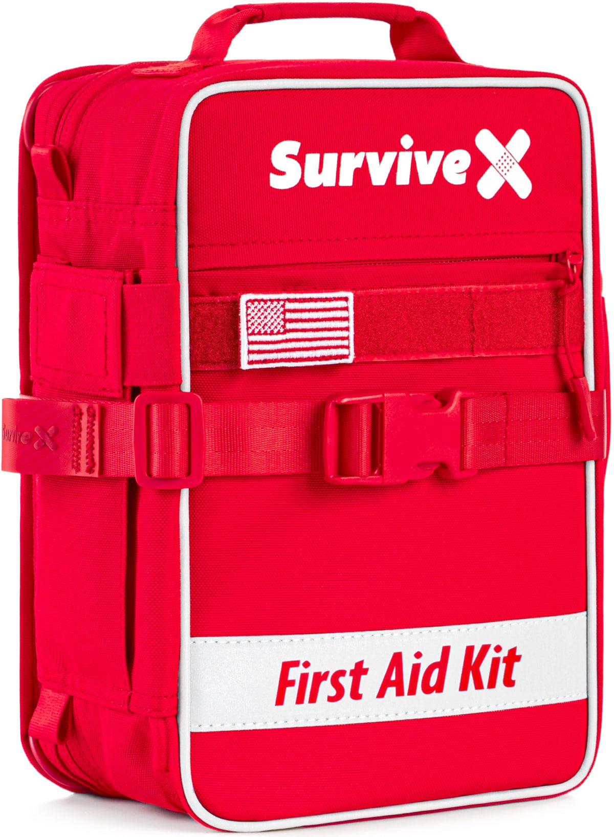 SurviveX Large First Aid Kit, Emergency Kit for 3-4 People - Image 1