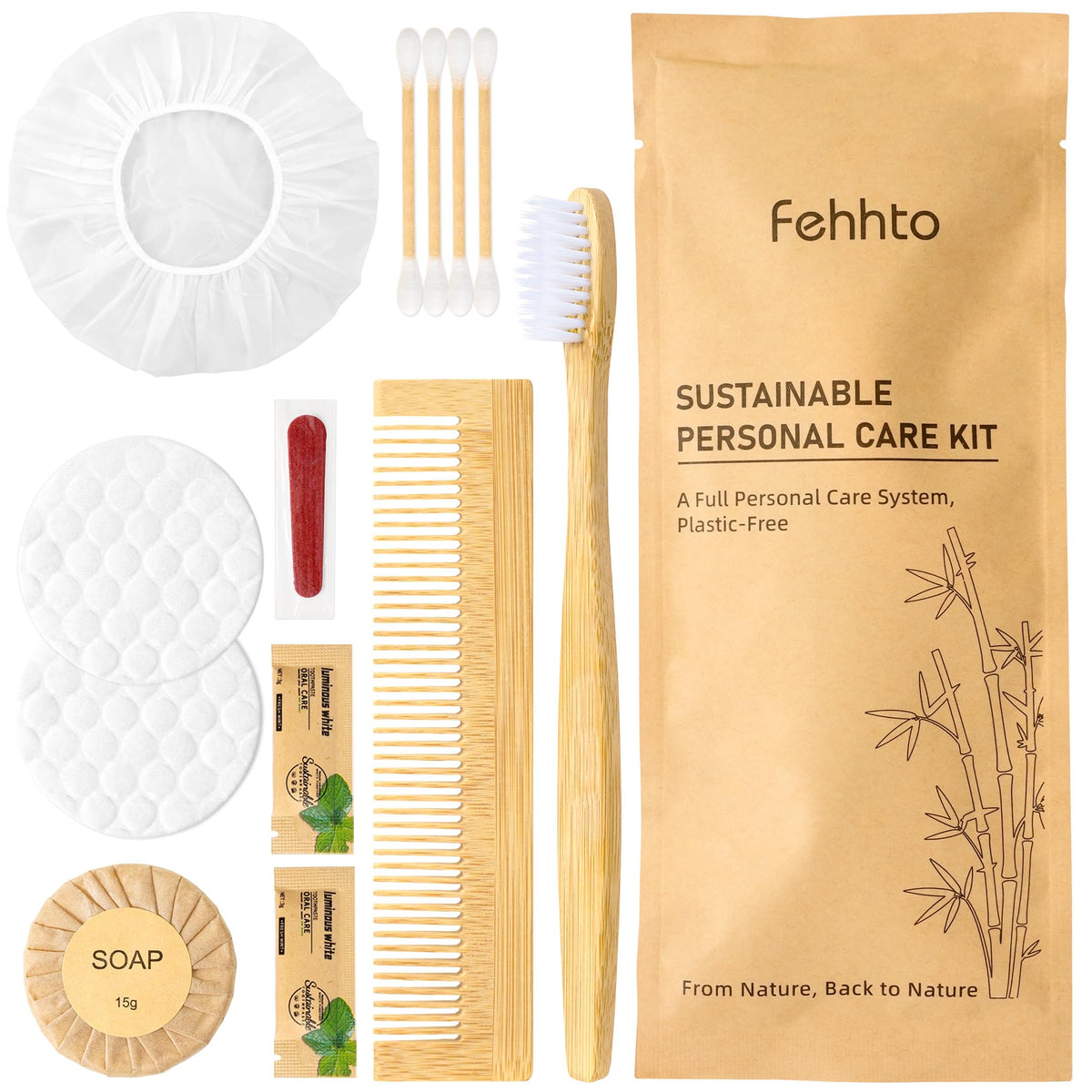 Personal Hygiene Kit Bulk 25 Sets, Travel Size Toiletry - Image 1