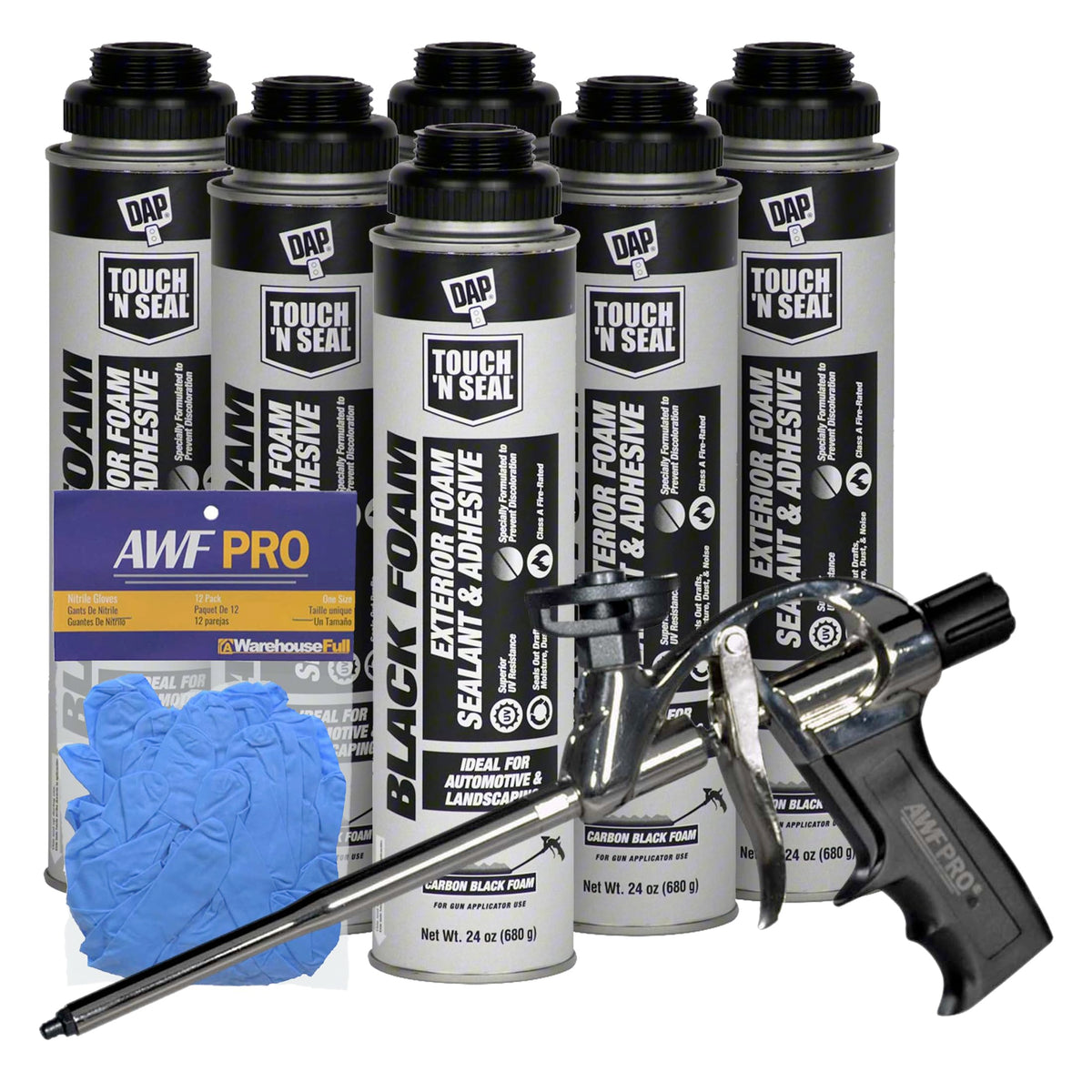DAP Touch N Seal Black Spray Foam Sealant for RV, Pond - Image 1