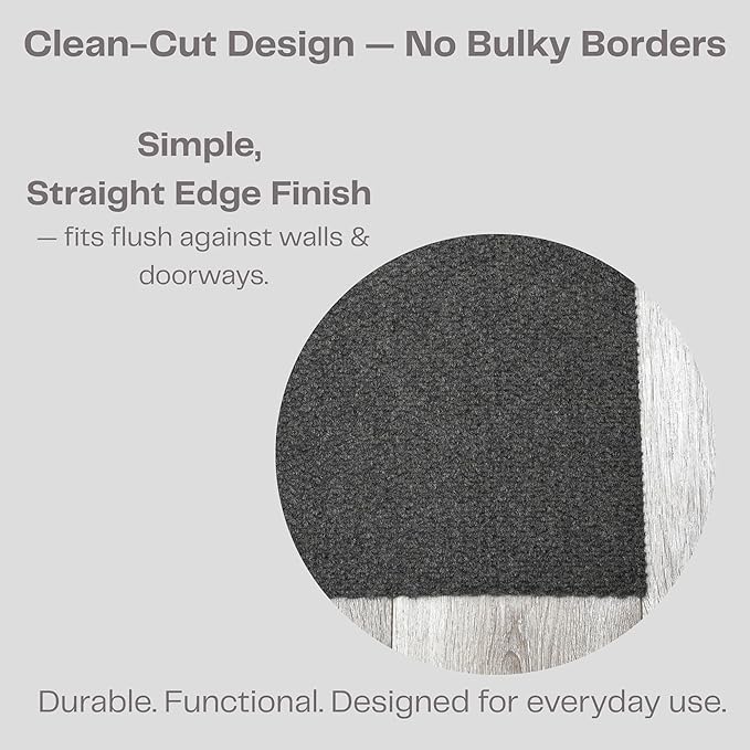 iCustomRug Spartan Weather Warrior Duty Indoor/Outdoor Utility Ribbed in 3ft,4ft,6ft Widths 70 Custom Sizes with Natural Non-Slip Rubber Backing 4'X6' in Brown