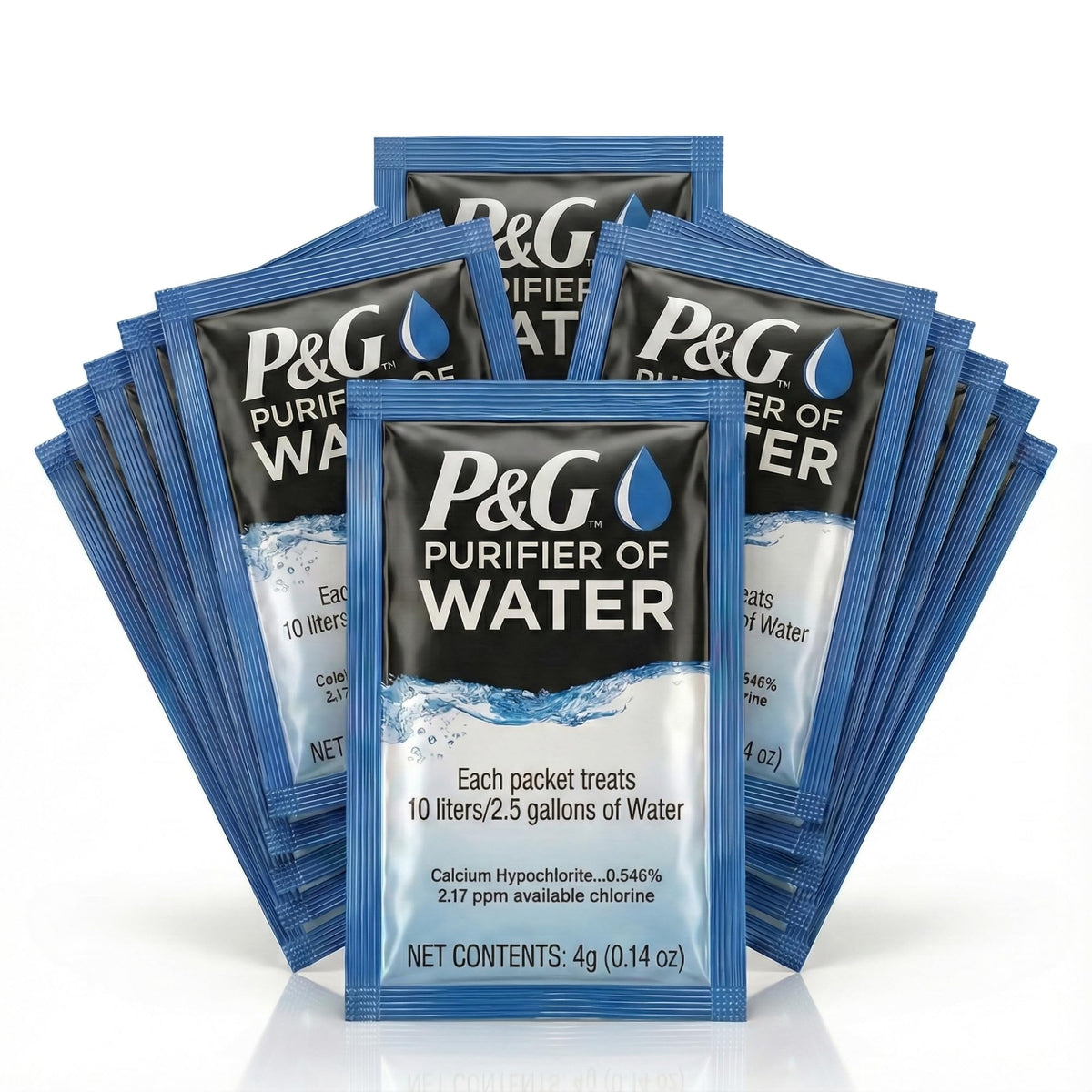 P&G Purifier of Water Portable Water Purifier Packets. - Image 1
