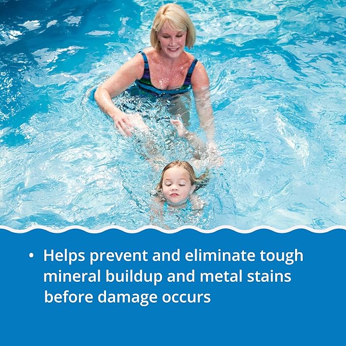 In The Swim Stain Away for Above Ground and Inground Swimming Pools - Removes Mineral Stains from Iron, Copper, and Magnesium in Swimming Pools - 1 Quart - 2 Pack