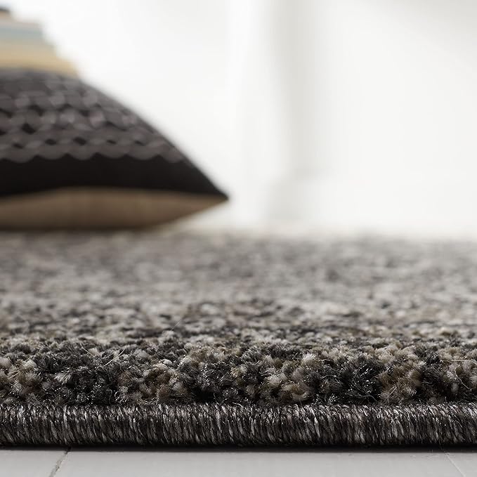 SAFAVIEH Retro Collection Area Rug - 10' x 14', Black & Light Grey, Modern Abstract Design, Non-Shedding & Easy Care, Ideal for High Traffic Areas in Living Room, Bedroom (RET2770-9079)