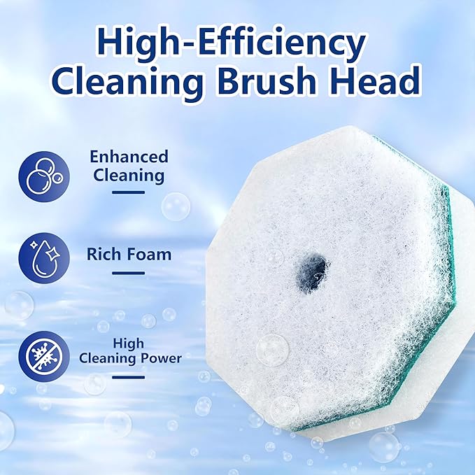 Disposable Toilet Brush with 42 Wand Refills, Wall Mounted Toilet Brush and Holder Set - Effortless Disposable Toilet Bowl Cleaner Wand (Rainforest Scent)