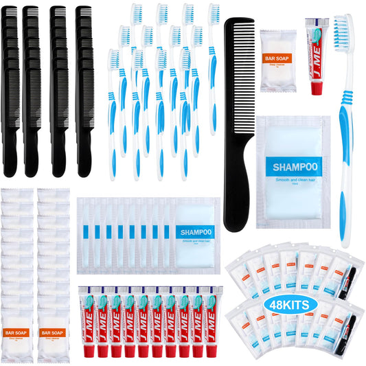 Newtay 240 Pcs 48 Kit Personal Hygiene for Homeless Bulk - Image 1