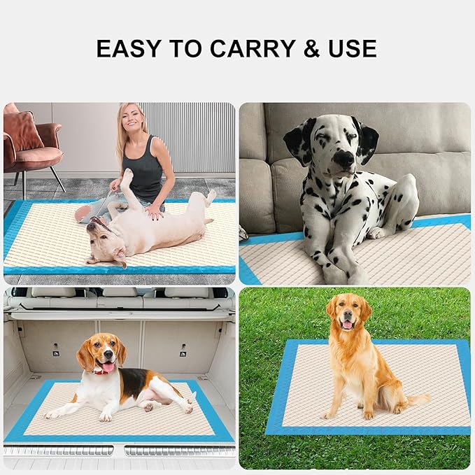 Gardner Pet Ultra Absorbent Thicker Dog Pee Pads Extra Large XL 28"x34" Leak-Proof Odor-Control Blue Puppy Training Pads Full Edge-Wrapping Pad for Dogs, Puppies, Doggie, Cats, Rabbits - 18 Ct