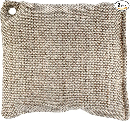 BambooMN Activated Bamboo Charcoal Air Purifier - 250g Tan - 2 Bags