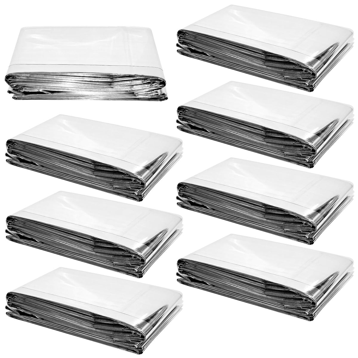 20 Pcs Emergency Mylar Thermal Blanket,High Reflectivity - Image 1