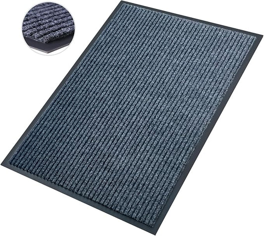 Front Door Mat,3'x10'Indoor Outdoor Door Mat,Heavy Duty Welcome,Commercial Floor Mats Inside Outside Entrance, Waterproof All-Season, All-Weather Non Slip Backing Doormat for Entryway,Dark Gray