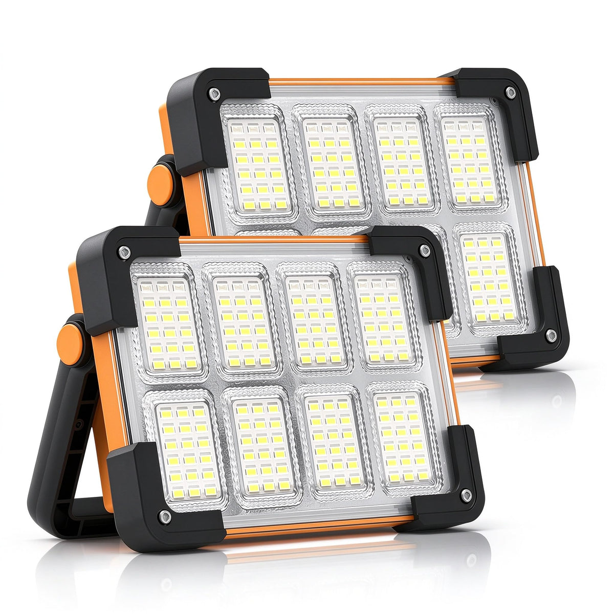 120W Solar Rechargeable 144 LED Work Light, 10000LM Flood Light - Image 1