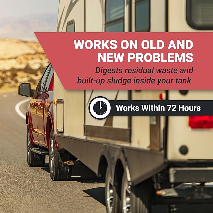 Unique Restore-It RV Sensor Cleaner Liquid - Cleans and Restores Misreading Sensor Probes by Removing Stuck-On Waste in Black Tanks - 2 Treatments Per Bottle (32 oz) Packaging May Vary