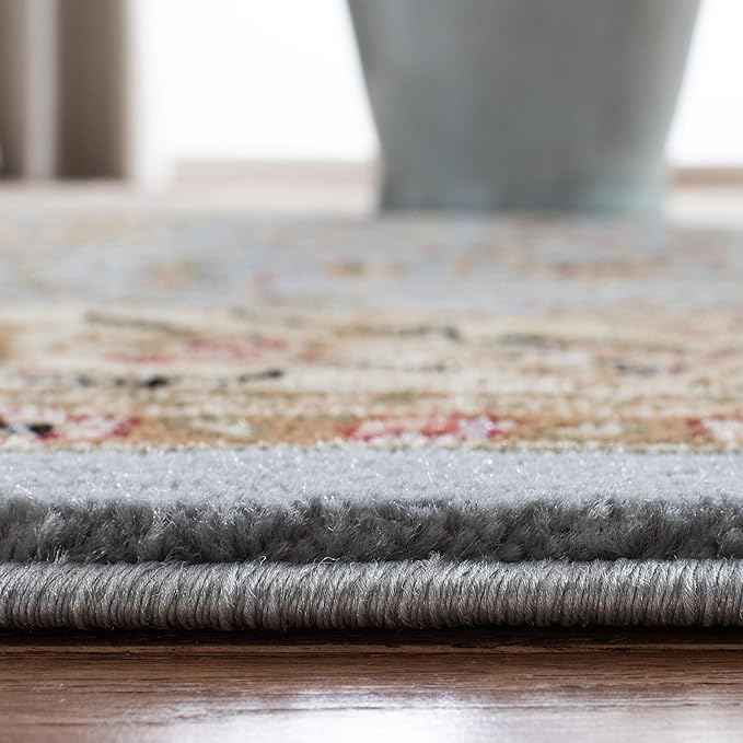 SAFAVIEH Lyndhurst Collection X-Large Area Rug - 12' x 18', Light Blue & Ivory, Traditional Oriental Design, Non-Shedding & Easy Care, Ideal for High Traffic Areas in Living Room, Bedroom (LNH312B)
